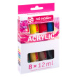 Zestaw farb akrylowych Art Creation, Talens 8 x 12 ml