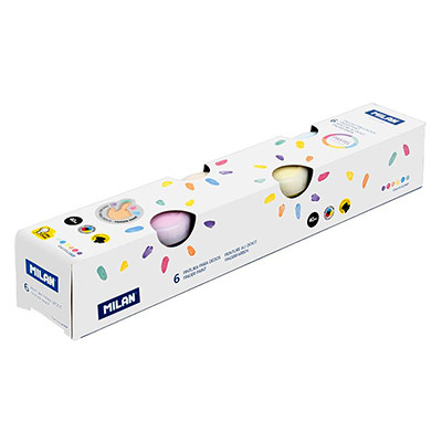 Farby do malowania palcami Pastel Colour, Milan 6 x 40 ml
