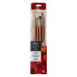 Zestaw pędzli Oil Synthetic Hog W&N + płócienne etui