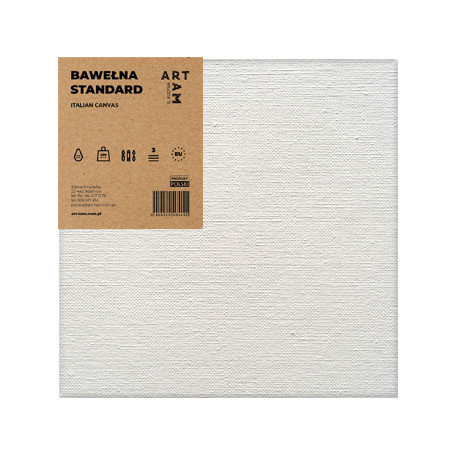 40 x 40 cm, podobrazie bawełniane Standard
