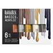 Farby akrylowe Liquitex Metallic, 6 x 118 ml