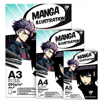 Blok do markerów Manga Illustration Calirefontaine, A3