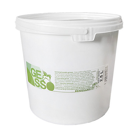 Grunt gesso, uniwersalny podkład malarski, Renesans 2.5 l