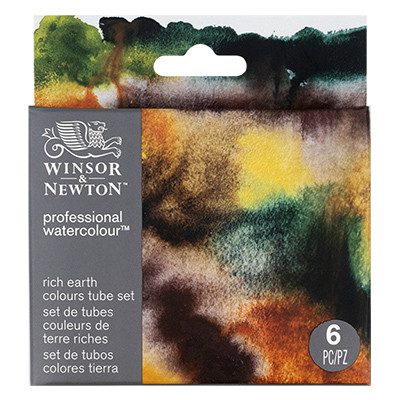 Rich Earth Colours, akwarele Professional W&N, 6 x 5 ml