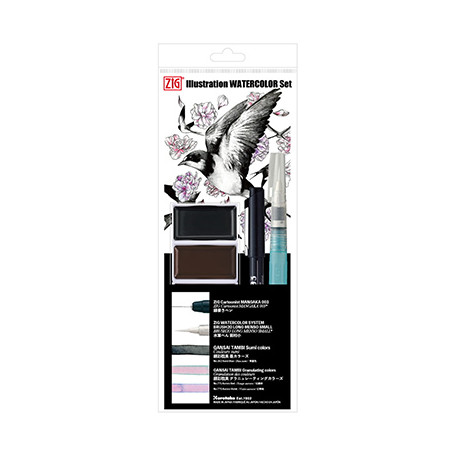 Illustration Watercolour Set Kuretake, 5 elementów