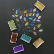 Farby akwarelowe Metallic Color Set 2 Gansai Tambi, 24 kol.