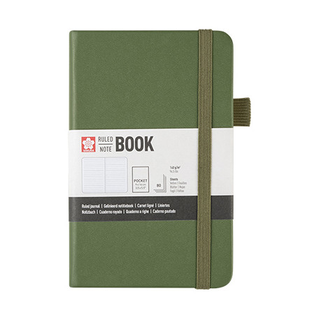 Szkicownik Ruled Book Sakura, 9 x 14 cm / Pine Needle