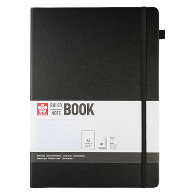 Szkicownik Ruled Book Sakura, 21 x 30 cm / Black