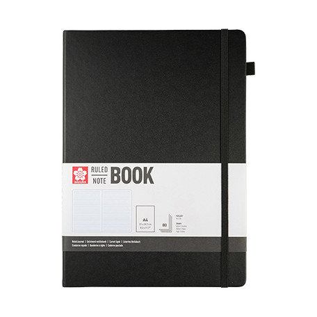 Szkicownik Ruled Book Sakura, 21 x 30 cm / Black