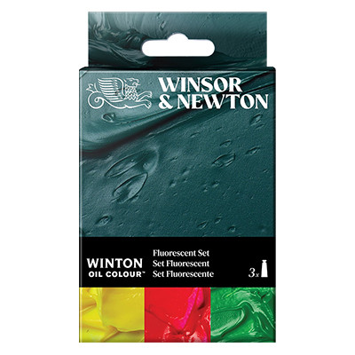 Fluorescent Set, farby olejne Winton W&N 3 x 37 ml