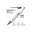 0000 White, dwustronny pisak akrylowy Graph'it Go!