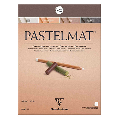 Pastelmat dark tones, blok do pasteli Clairefontaine, 18/24 cm