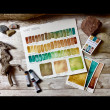 Desert Horizons, akwarele Daniel Smith tubki 3 x 5 ml