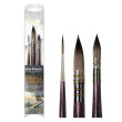 Zestaw pędzli syntetycznych da Vinci Signature Set, 3 sztuki
