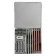 Zestaw Silver Box Cretacolor, metalowe opakowanie, 15 elem.