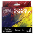 Primary Set, zestaw farb olejnych Artists' W&N, 5 x 37 ml
