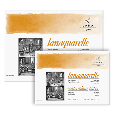Blok do akwareli Lanaquarelle HP, 300g/m², 20 ark. 36 x 51 cm