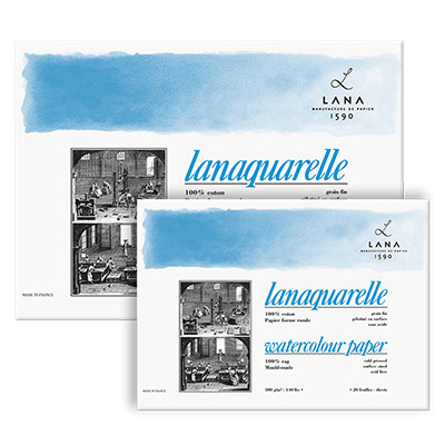 Blok do akwareli Lanaquarelle CP, 300g/m², 20 ark. 18 x 26 cm