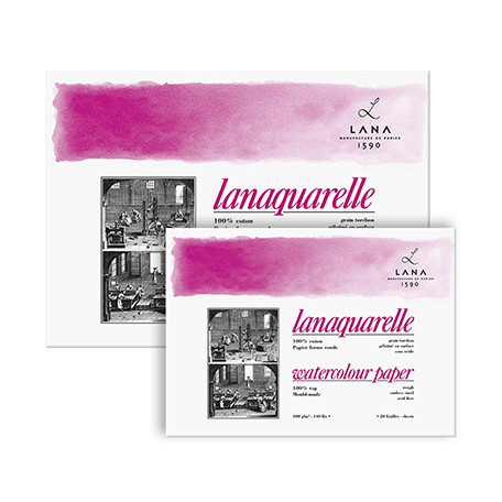 Blok do akwareli Lanaquarelle R, 300g/m², 20 ark. 18 x 26 cm