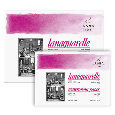 Blok do akwareli Lanaquarelle R, 300g/m², 20 ark. 26 x 36 cm