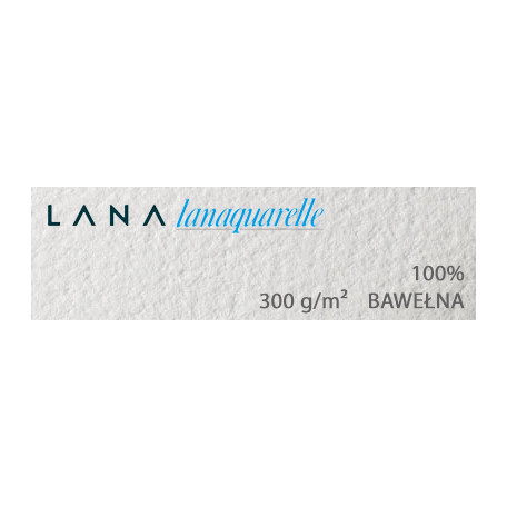 Papier do akwareli Lanaquarelle CP, 300g/m² 56 x 76 cm, 10 ark.
