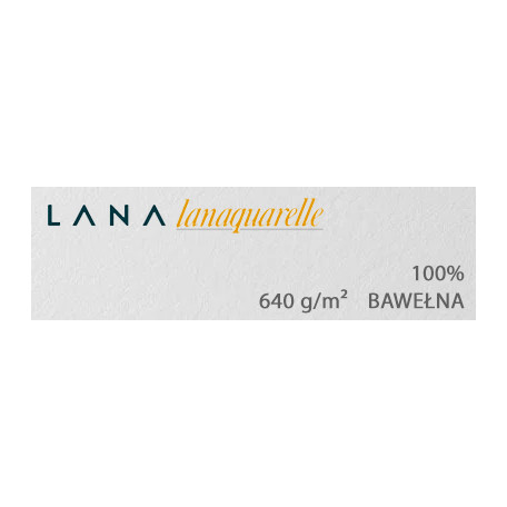 Papier do akwareli Lanaquarelle HP, 640 g/m² 56 x 76 cm, 5 ark.