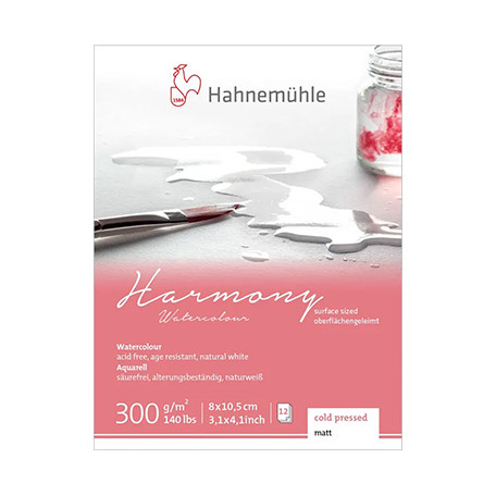 Blok akwarelowy Harmony CP Hahnemuhle 8 x 10.5 cm