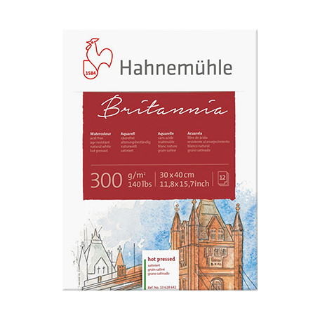 Blok akwarelowy Britannia Hahnemühle HP 30 x 40 cm, 300 g/m2