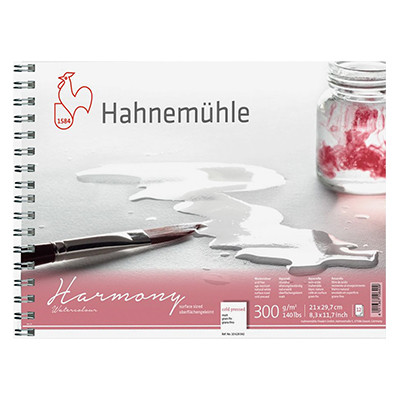 Blok akwarelowy na spirali Harmony CP Hahnemuhle, 300 g/m², A4
