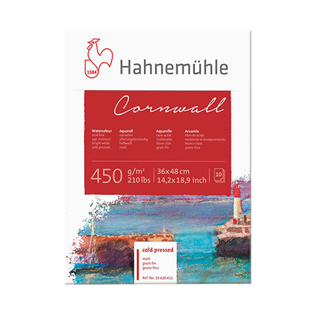 Blok akwarelowy Cornwall Hahnemuhle CP 36 x 48 cm, 450 g/m²