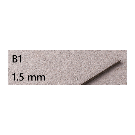 Tektura introligatorska szara 1.5 mm B1, 10 arkuszy