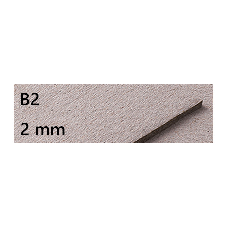 Tektura introligatorska szara 2 mm B2, 10 arkuszy