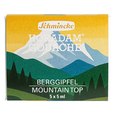 Mountain Top, Gouache Horadam Schmincke, 5 x 5 ml