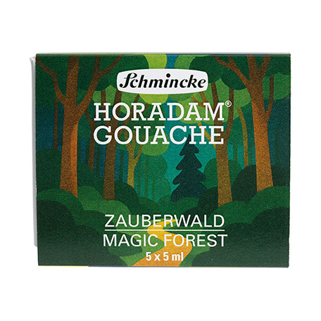Magic Forest, Gouache Horadam Schmincke, 5 x 5 ml