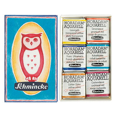 Akwarele Horadam Matchbox Schmincke, 6 półkostek