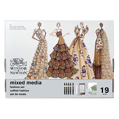 Zestaw artystyczny Fashion Set Mixed Media W&N, 19 elem.