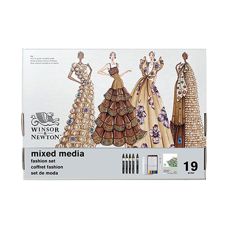 Zestaw artystyczny Fashion Set Mixed Media W&N, 19 elem.