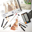 Zestaw artystyczny Fashion Set Mixed Media W&N, 19 elem.
