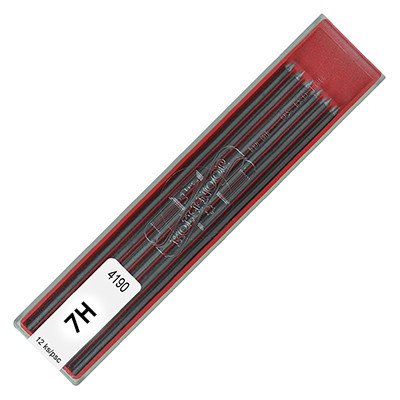 Wkłady grafitowe 4190, Koh-I-Noor, 12 x 2mm, 7H