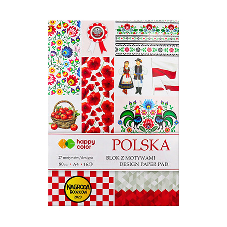 Blok z motywami - Polska, Happy Color, A4