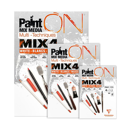 Paint ON MIX4, blok mix media A5, Clairefontaine