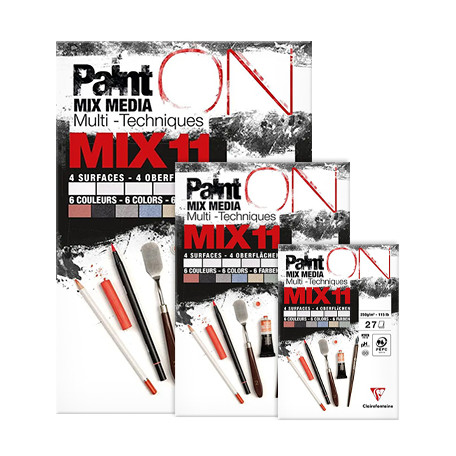 Paint ON MIX11, blok mix media A4, Clairefontaine