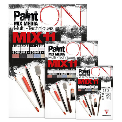 Paint ON MIX11, blok mix media A6, Clairefontaine