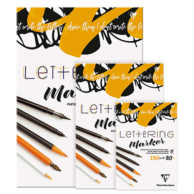 Blok Lettering Marker Clairefontaine 15 ark. A3