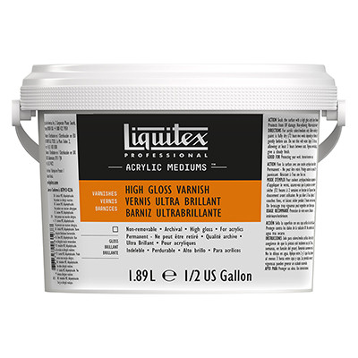 Werniks błyszczący - high gloss do farb akrylowych Liquitex 1.89 l