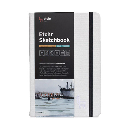 Szkicownik Etchr Sketchbook Portrait CP, 230 g/m, A5