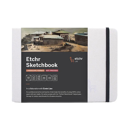 Szkicownik Etchr Sketchbook Landscape HP, 220 g/m, A5