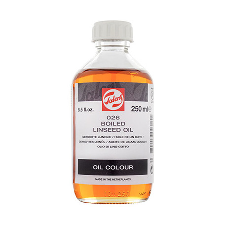026 Olej lniany gotowany Talens, 250 ml
