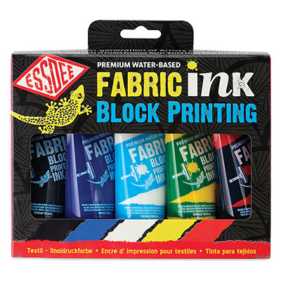 Zestaw Fabric Printing Ink na tkaniny Essdee, 5 x 150 ml