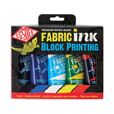 Zestaw Fabric Printing Ink na tkaniny Essdee, 5 x 150 ml